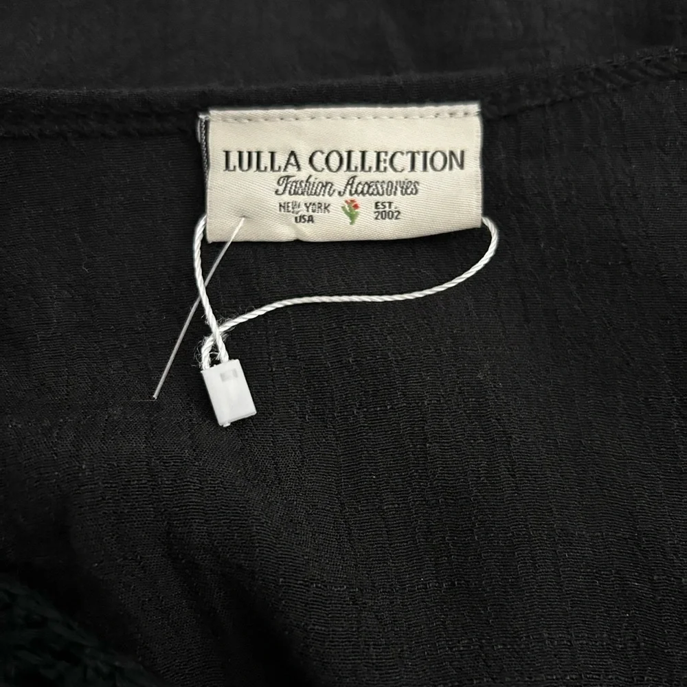 Black Crochet  Sheer Deep V‎ Swim Cover Up - Picture 4 of 5